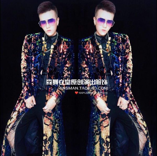 male singer dj nightclub trench coat bar metal magic color long jacket men's personality fashion umbrella coat men stage costume, Tan;black
male singer dj nightclub trench coat bar metal magic color long jacket men's personality fashion umbrella coat men stage costume, Tan;black