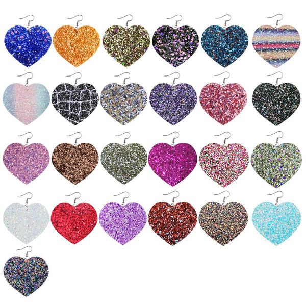european and american pu leather earrings for women bohemian love heart teardrop dangle earrings valentine's day jewelry gifts, Silver
european and american pu leather earrings for women bohemian love heart teardrop dangle earrings valentine's day jewelry gifts, Silver