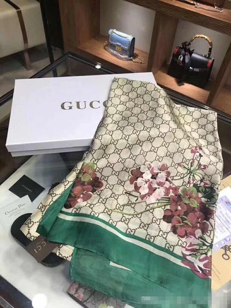the luxury fashion silk scarf for women summer green floral flower long scarves wrap with tag 180x90cm shawls, Blue;gray
the luxury fashion silk scarf for women summer green floral flower long scarves wrap with tag 180x90cm shawls, Blue;gray