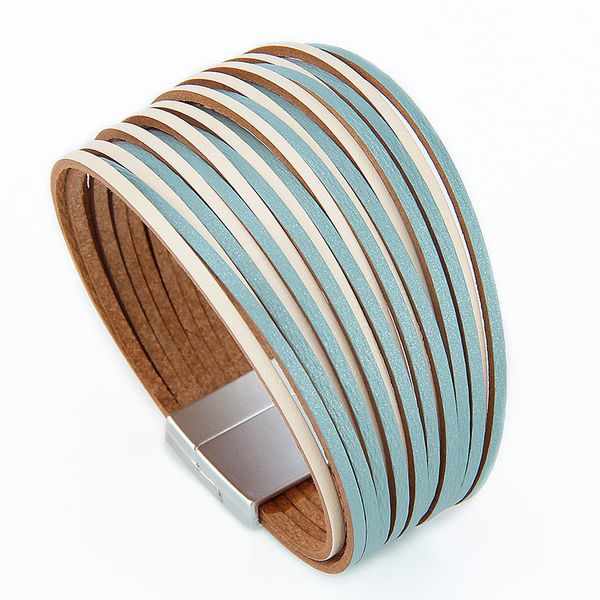 2020 new fashion leather bracelet for women magnetic buckle multilayer wrap female bracelet bangle jewelry gift girls pulseras, Golden;silver
2020 new fashion leather bracelet for women magnetic buckle multilayer wrap female bracelet bangle jewelry gift girls pulseras, Golden;silver