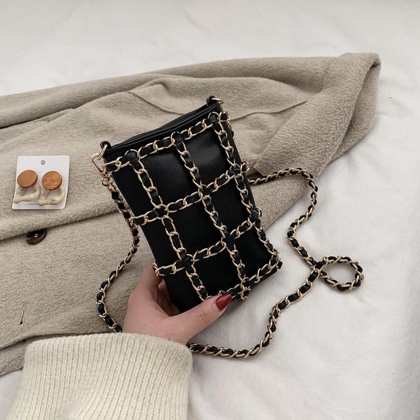women chain versatile messenger bag fashion black shoulder bag bucket handbag purses zipper bucke
women chain versatile messenger bag fashion black shoulder bag bucket handbag purses zipper bucke