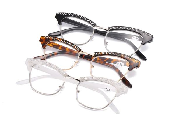 cat eye reading glasses women diamond frame women presbyopic eyeglasses fashion luxury designer cateye diopter 1 1.5 2 2.5 3.5, White;black
cat eye reading glasses women diamond frame women presbyopic eyeglasses fashion luxury designer cateye diopter 1 1.5 2 2.5 3.5, White;black