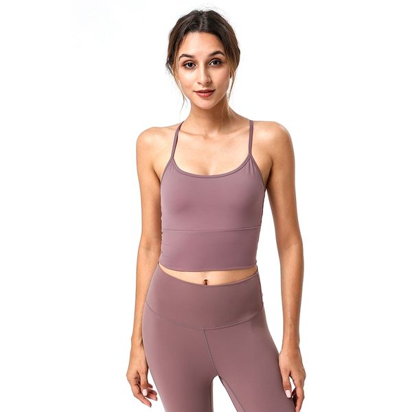 women lady sports camisole cross-back bra vest tank fitness underwear yoga running clothing, White;black
women lady sports camisole cross-back bra vest tank fitness underwear yoga running clothing, White;black