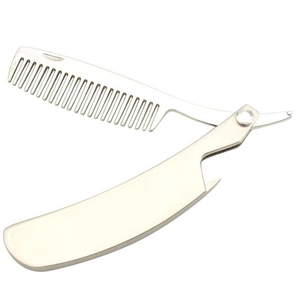 1pc zinc alloy folding comb professional men's mustache comb anti-static hair for men hair styling & grooming, Silver
1pc zinc alloy folding comb professional men's mustache comb anti-static hair for men hair styling & grooming, Silver