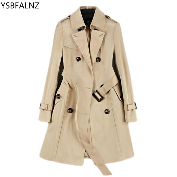 women's trench coats 2021 fashion double breasted mid-long coat women khaki slim belt cloak mujer windbreaker female abrigos brazil lh8, Tan;black
women's trench coats 2021 fashion double breasted mid-long coat women khaki slim belt cloak mujer windbreaker female abrigos brazil lh8, Tan;black