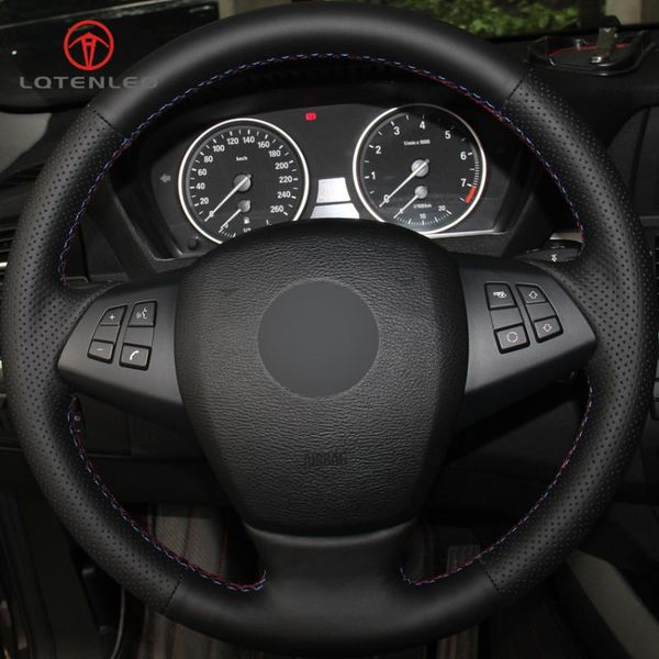 lqtenleo black genuine leather diy hand-stitched car steering wheel cover for x5 e70 2006-2013
lqtenleo black genuine leather diy hand-stitched car steering wheel cover for x5 e70 2006-2013
