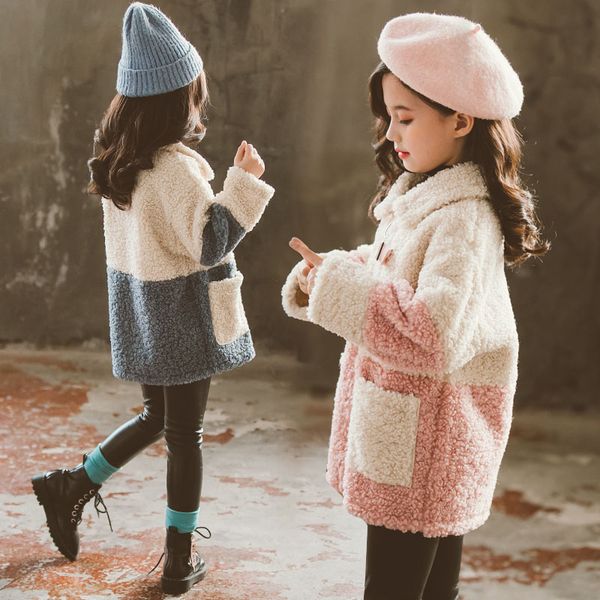 2020 girls woolen coats children clothing autumn winter patchwork coats thicken windbreaker for girls teenager fashion outerwear, Blue;gray
2020 girls woolen coats children clothing autumn winter patchwork coats thicken windbreaker for girls teenager fashion outerwear, Blue;gray