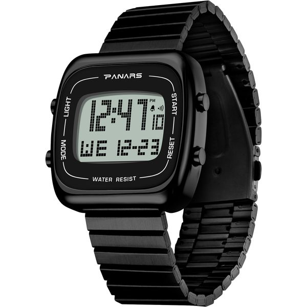 watch alloy steel belt men waterproof multifunctional sports watch fashion square large screen luminous electronic, Slivery;brown
watch alloy steel belt men waterproof multifunctional sports watch fashion square large screen luminous electronic, Slivery;brown