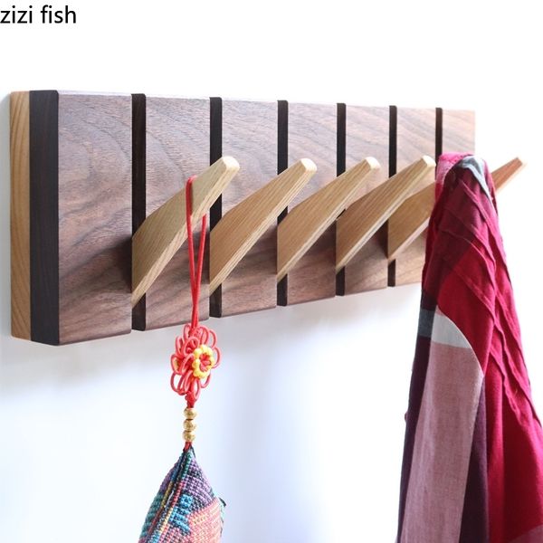 hooks & rails nordic creative solid wood hanger coat hook 9 household wall hanging rack porch decoration
hooks & rails nordic creative solid wood hanger coat hook 9 household wall hanging rack porch decoration