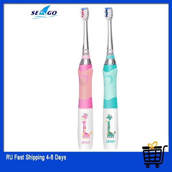 SEAGO Children Sonic Electric Toothbrush for 3-12 Ages Battery LED Sonic Kids Tooth brush Smart Timer Replacement Brush Heads
SEAGO Children Sonic Electric Toothbrush for 3-12 Ages Battery LED Sonic Kids Tooth brush Smart Timer Replacement Brush Heads