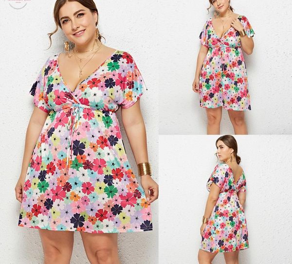 plus size summer clothes for women slim dresses summer 2020 floral print cross pleated dress bodycon dresses vestidos robe femme g6, Black;gray
plus size summer clothes for women slim dresses summer 2020 floral print cross pleated dress bodycon dresses vestidos robe femme g6, Black;gray