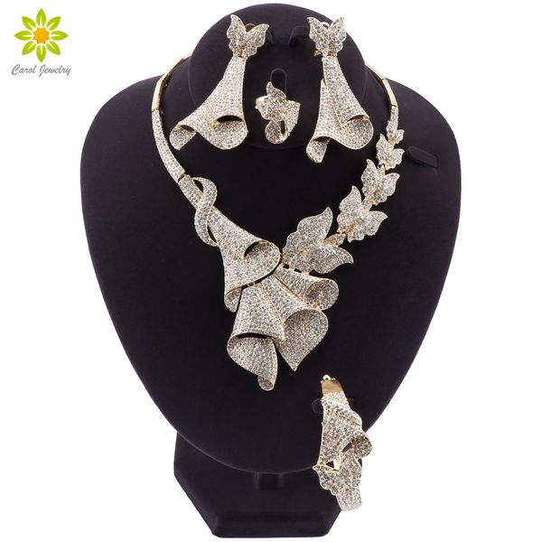 fashion african jewelry sets women costume nigerian wedding jewelry set dubai gold color crystal jewelry set design, Silver
fashion african jewelry sets women costume nigerian wedding jewelry set dubai gold color crystal jewelry set design, Silver