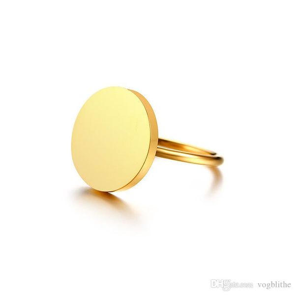 Personality Trendy Stainless Steel Women Rings Fashion Simple Gold Color Geometric Round Ring Women Party Jewelry anel feminino
Personality Trendy Stainless Steel Women Rings Fashion Simple Gold Color Geometric Round Ring Women Party Jewelry anel feminino