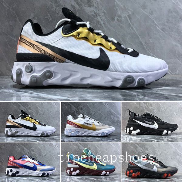 2019 react element 87 volt 55 game royal taped seams running shoes for women men 55s blue chill trainer 87s sail sports sneakers bb-6q, Black
2019 react element 87 volt 55 game royal taped seams running shoes for women men 55s blue chill trainer 87s sail sports sneakers bb-6q, Black