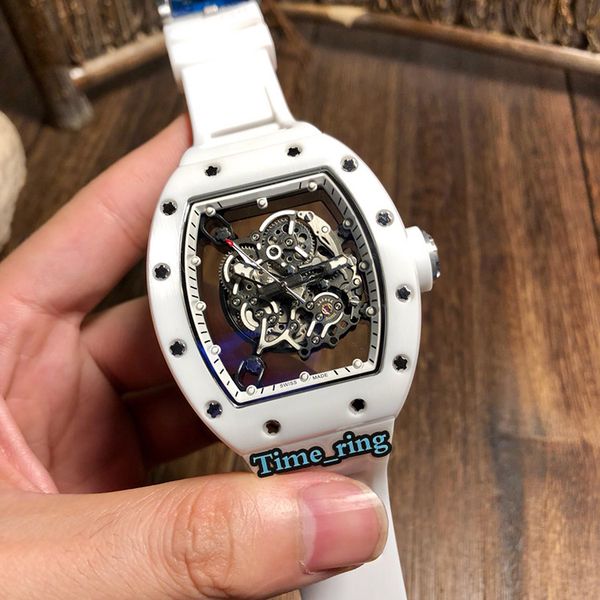 edition rm055 skeleton dial ceramics case japan miyota automatic movement rm055 mens watch white rubber strap designer sport watches, Slivery;brown
edition rm055 skeleton dial ceramics case japan miyota automatic movement rm055 mens watch white rubber strap designer sport watches, Slivery;brown