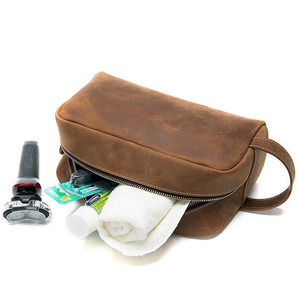 new cosmetic bag small for men crazy horse leather vintage toiletry case black travel bag hand-held make up wash bags male
new cosmetic bag small for men crazy horse leather vintage toiletry case black travel bag hand-held make up wash bags male