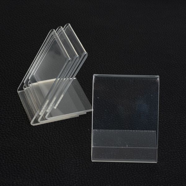 new 10pcs 5*7cm clear acrylic namecard price tag advertisement display stand holder,showcase fashion jewelry display mx200810, Black
new 10pcs 5*7cm clear acrylic namecard price tag advertisement display stand holder,showcase fashion jewelry display mx200810, Black