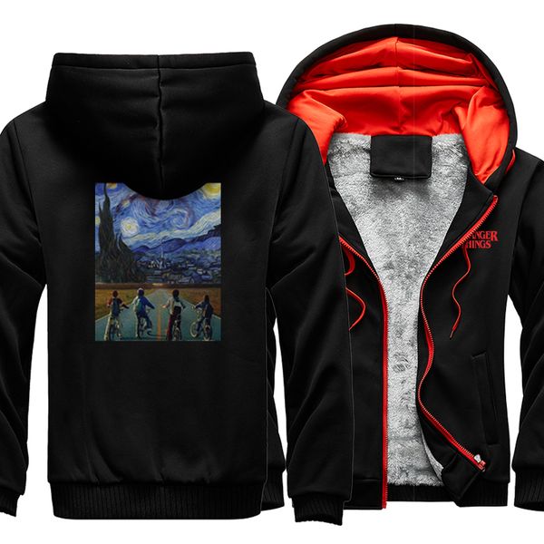 stranger things cool creativity male hooded hip hop casual jackets loose thick streetwear men zipper warm coat hoodies, Black
stranger things cool creativity male hooded hip hop casual jackets loose thick streetwear men zipper warm coat hoodies, Black