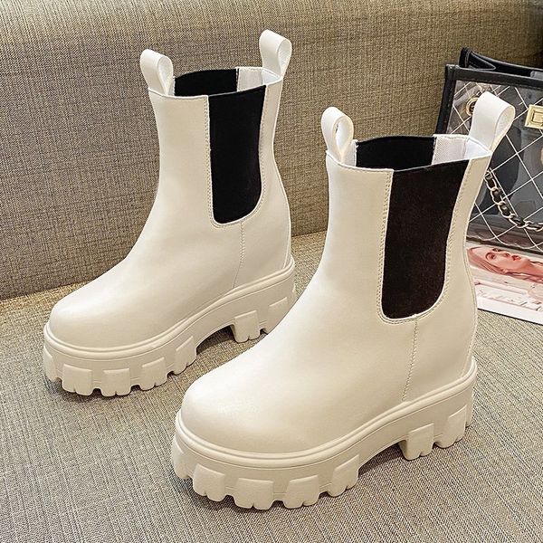 women casual boots trend thick bottom shoes comfortable slip-on ankle boots autumn brand designer female increase platform, Black
women casual boots trend thick bottom shoes comfortable slip-on ankle boots autumn brand designer female increase platform, Black