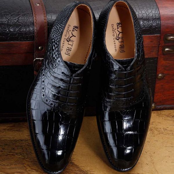 ourui true crocodile manual shoes genuine crocodile leather black lace-up business true single shoes men
ourui true crocodile manual shoes genuine crocodile leather black lace-up business true single shoes men