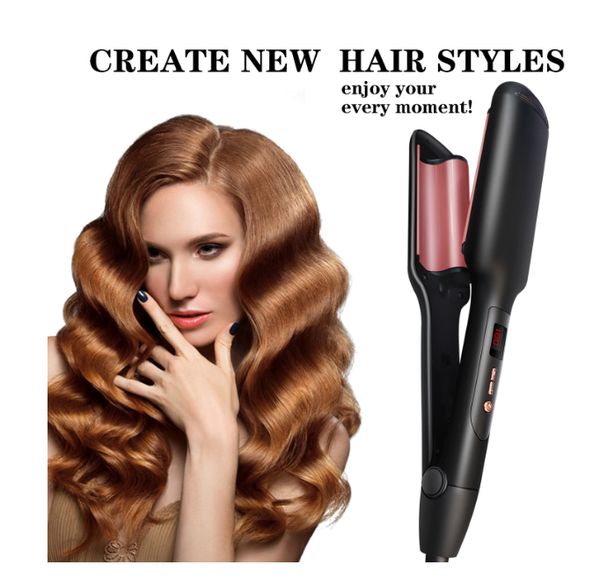 rapid heating splint hairdressing hair straightener tourmaline ceramic hair straightener dual purpose temperature display screen straight ha, Silver
rapid heating splint hairdressing hair straightener tourmaline ceramic hair straightener dual purpose temperature display screen straight ha, Silver