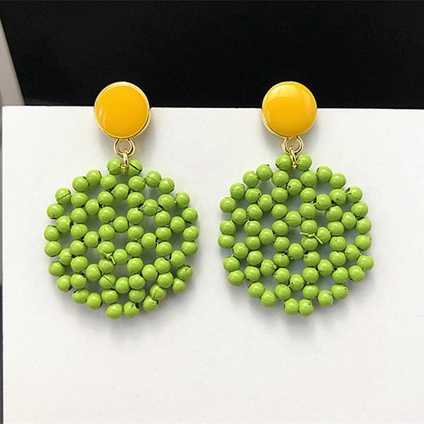 statement wooden beads big round dangle earrings for women bohemian vintage pink wood weave beaded drop earrings pendant jewelry, Silver
statement wooden beads big round dangle earrings for women bohemian vintage pink wood weave beaded drop earrings pendant jewelry, Silver