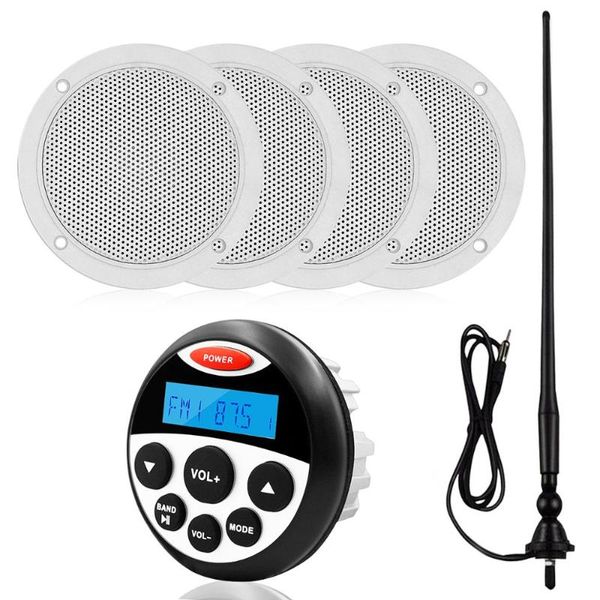 marine stereo bluetooth radio audio receiver car mp3 player+4" waterproof marine speaker fm antenna for rv yacht boat motorcycle
marine stereo bluetooth radio audio receiver car mp3 player+4" waterproof marine speaker fm antenna for rv yacht boat motorcycle