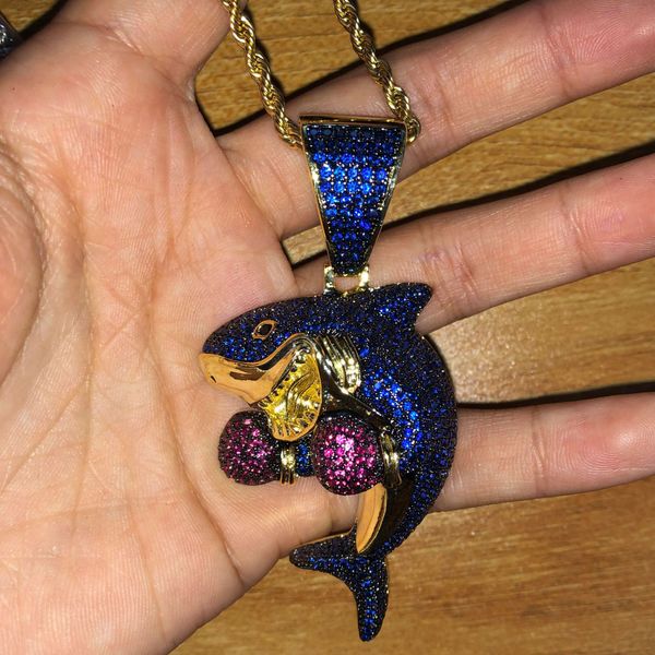 boxing shark pendant with stainless steel necklace,hip-hop micro - zircon diamond boxing shark pendant,cuban chian neckalces npt1125, Silver
boxing shark pendant with stainless steel necklace,hip-hop micro - zircon diamond boxing shark pendant,cuban chian neckalces npt1125, Silver