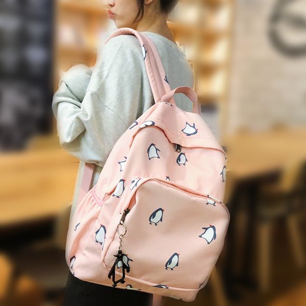 penguin printing women travel backpacks brand designer schoolbags for teenager girls double shoulder bags mochila feminina 2020
penguin printing women travel backpacks brand designer schoolbags for teenager girls double shoulder bags mochila feminina 2020