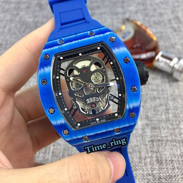 edition rm52-01 skeleton dial carbon fiber case japan miyota automatic movement rm52-01 mens watch blue rubber strap designer watches, Slivery;brown
edition rm52-01 skeleton dial carbon fiber case japan miyota automatic movement rm52-01 mens watch blue rubber strap designer watches, Slivery;brown