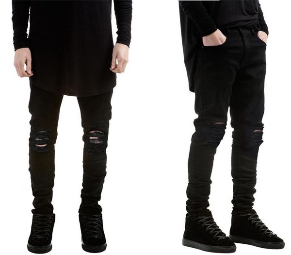men brand skinny jeans 2020 runway destroyed denim biker jeans hip hop pants washed black, Blue
men brand skinny jeans 2020 runway destroyed denim biker jeans hip hop pants washed black, Blue