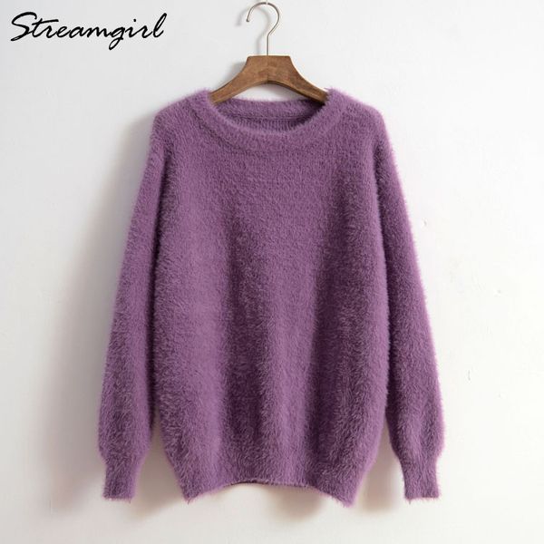 thick white mohair sweater women winter pollover woman jumpers ladies sweaters and pullovers pink fluffy mohair sweater winter, White;black
thick white mohair sweater women winter pollover woman jumpers ladies sweaters and pullovers pink fluffy mohair sweater winter, White;black