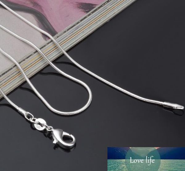 100 pcs 925 sterling silver smooth snake chain necklace lobster clasps chain jewelry size 1mm 16inch -30inch
100 pcs 925 sterling silver smooth snake chain necklace lobster clasps chain jewelry size 1mm 16inch -30inch