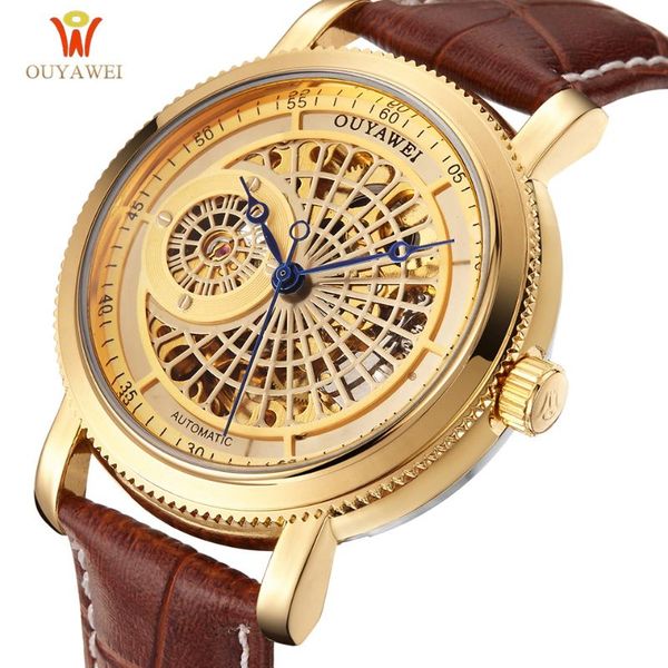 retro hollow mechanical watch men skeleton steampunk leather automatic mechanical wristwatch self winding male clock reloj, Slivery;brown
retro hollow mechanical watch men skeleton steampunk leather automatic mechanical wristwatch self winding male clock reloj, Slivery;brown