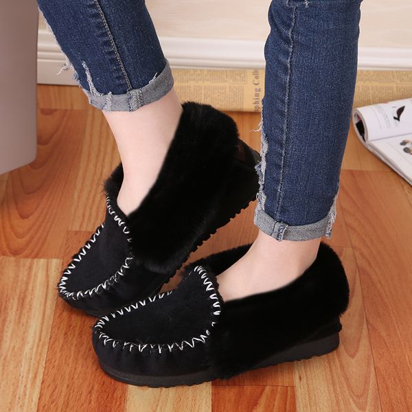 winter ladies all-match suede cotton shoes 2020 fashionable sets of women's bread shoes flat casual shallow mouth shoe, Black
winter ladies all-match suede cotton shoes 2020 fashionable sets of women's bread shoes flat casual shallow mouth shoe, Black