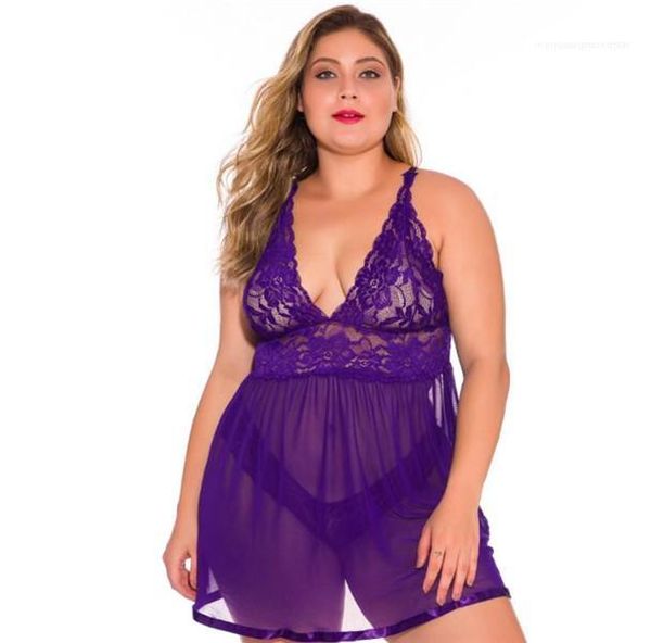 plus size women pyjamas alluring deep v neck see through solid lace pyjamas women designer underwear, Black;red
plus size women pyjamas alluring deep v neck see through solid lace pyjamas women designer underwear, Black;red