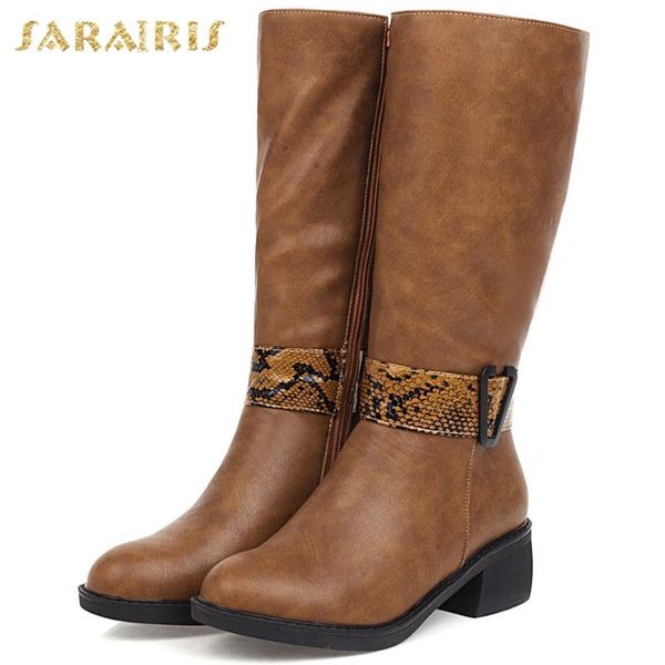 sarairis 2020 big size 43 winter shoes women fashion vintage mid-calf riding boots, Black
sarairis 2020 big size 43 winter shoes women fashion vintage mid-calf riding boots, Black