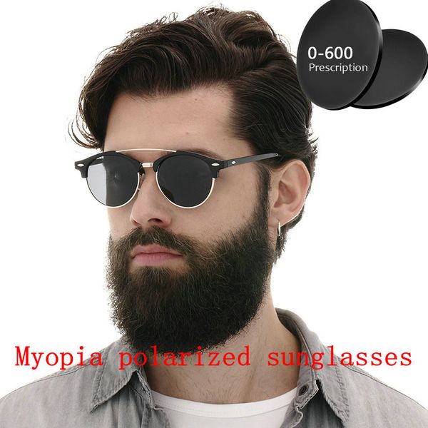 custom made myopia minus prescription polarized lens sunglasses men half frame double beam round sun glasses male goggles fml, White;black
custom made myopia minus prescription polarized lens sunglasses men half frame double beam round sun glasses male goggles fml, White;black