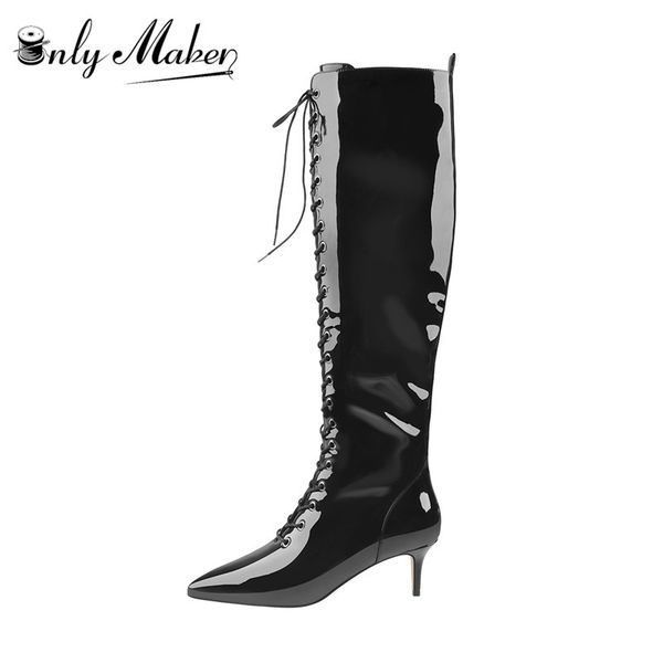 onlymaker women's 6.5cm black zip high heel stiletto stretch over the knee lace-up high boot us5~us15 plus size boots
onlymaker women's 6.5cm black zip high heel stiletto stretch over the knee lace-up high boot us5~us15 plus size boots