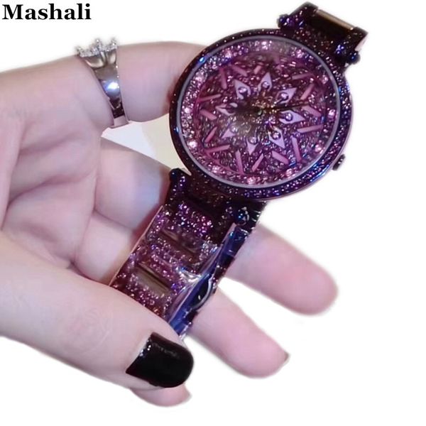 new style lucky flower women purple watch austrian crystals lady shining rotation dress bracelet watch big diamond stone watches, Slivery;brown
new style lucky flower women purple watch austrian crystals lady shining rotation dress bracelet watch big diamond stone watches, Slivery;brown
