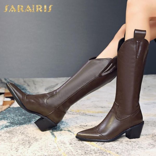 sarairis 2020 big size 46 chunky heels vintage fashion slip on western boots female winter shoes woman, Black
sarairis 2020 big size 46 chunky heels vintage fashion slip on western boots female winter shoes woman, Black