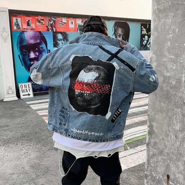 men's jackets harajuku letter character mens jeans jacket oversize hip hop blue jaqueta masculino denim coat chaqueta hombre bomber, Black;brown
men's jackets harajuku letter character mens jeans jacket oversize hip hop blue jaqueta masculino denim coat chaqueta hombre bomber, Black;brown