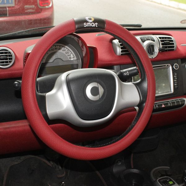 car styling leather steering wheel cover case skinproof protector for smart fortwo forfour 451 453 inter universal accessories
car styling leather steering wheel cover case skinproof protector for smart fortwo forfour 451 453 inter universal accessories