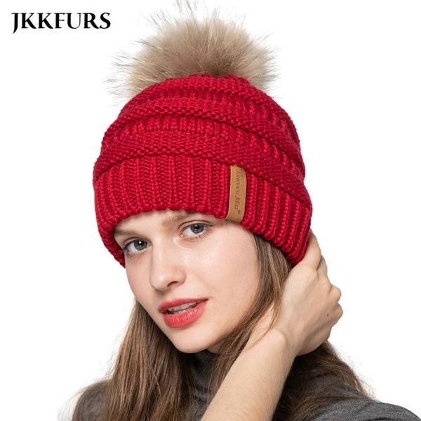 beanie/skull caps women's winter hat with natural raccoon pompom knitted acrylic beanies thick warm ladies female beanie hats s7588, Blue;gray
beanie/skull caps women's winter hat with natural raccoon pompom knitted acrylic beanies thick warm ladies female beanie hats s7588, Blue;gray