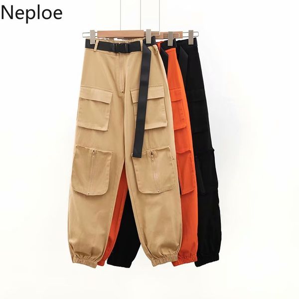 neploe autumn winter new cargo pants belt stretch high waist long trousers 2020 new pockets safari style harem pants 4d586, Black;white
neploe autumn winter new cargo pants belt stretch high waist long trousers 2020 new pockets safari style harem pants 4d586, Black;white
