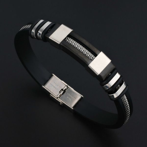 2020 fashion new men leather bracelets titanium steel classic bracelet bangle for men jewelry gift, Red;blue
2020 fashion new men leather bracelets titanium steel classic bracelet bangle for men jewelry gift, Red;blue