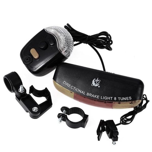 led bicycle bike turn signal directional brake light lamp 8 sound horn fixed mount set bicycle light taillight safety in darknes
led bicycle bike turn signal directional brake light lamp 8 sound horn fixed mount set bicycle light taillight safety in darknes