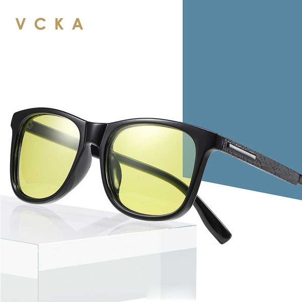 vcka men advanced pchromic sunglasses tac polarized tr90 light square frame transition lenses colors driving sun glasses, White;black
vcka men advanced pchromic sunglasses tac polarized tr90 light square frame transition lenses colors driving sun glasses, White;black