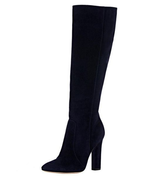 stunning2020 black suede women's thick high-heeled knee-high large size winter boots chengdu
stunning2020 black suede women's thick high-heeled knee-high large size winter boots chengdu