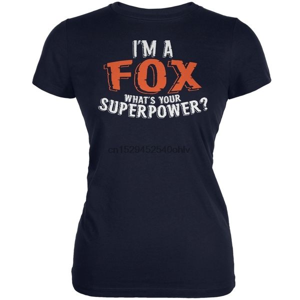 i'm a fox what's your superpower navy juniors soft t-shirt - large
i'm a fox what's your superpower navy juniors soft t-shirt - large